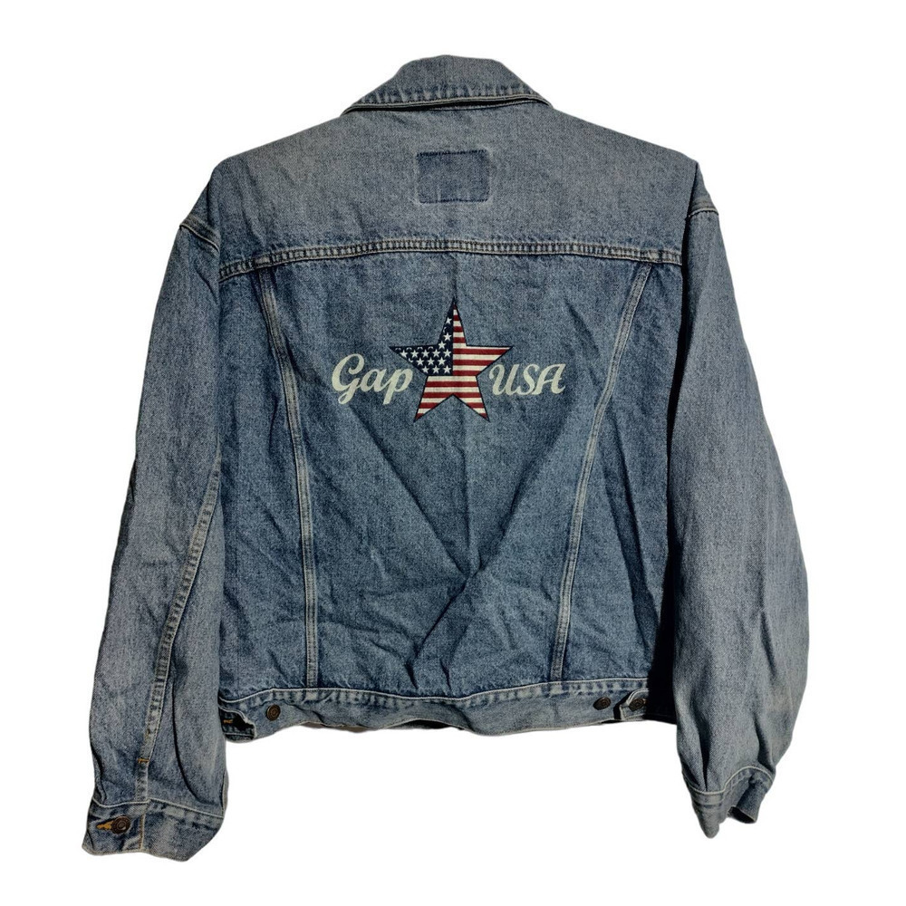 The Gap USA vintage Y2K blue jean jacket coat men XXL-XXXL